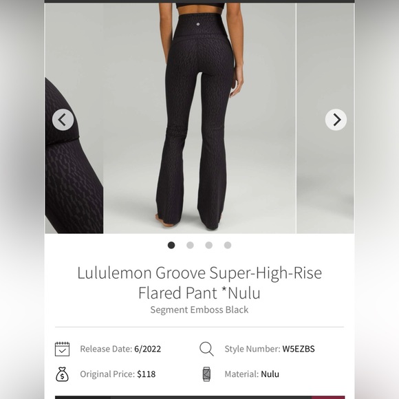 NWT Lululemon SHR Groove Flare Pants 6 - Picture 5 of 7
